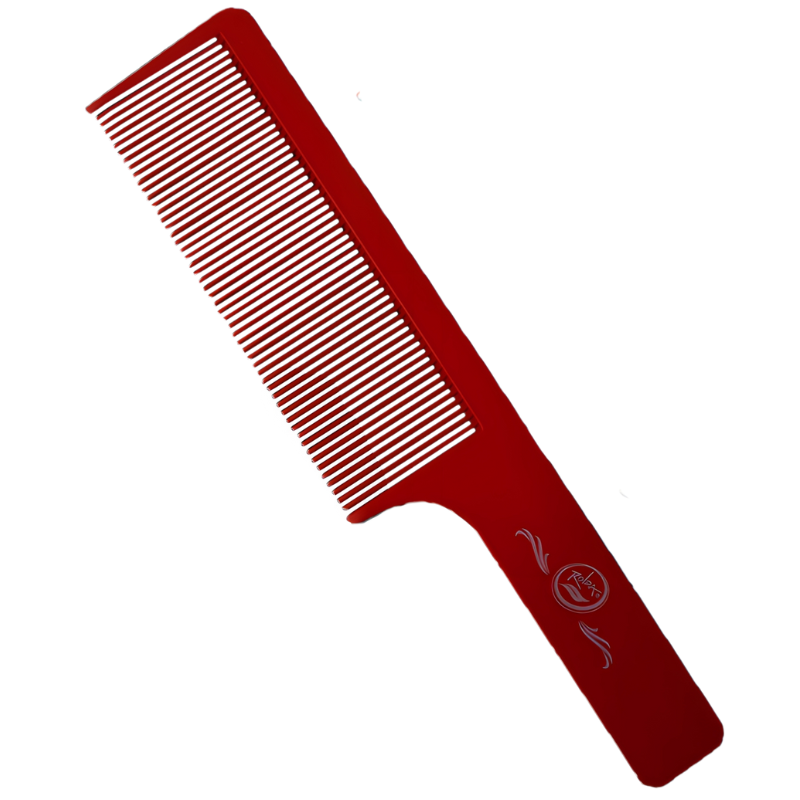 Peine Rolda Flat Top Hair Styling Comb 9&quot;- Rojo