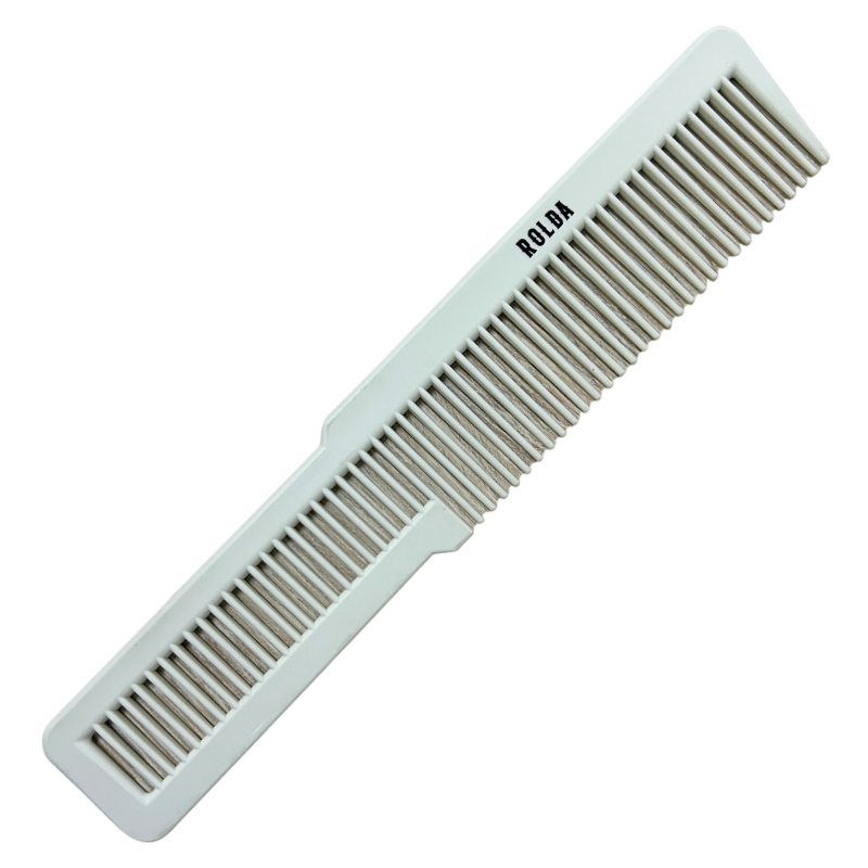 Peine Rolda Cutting Carbon Fiber Comb 8&quot;- Blanco