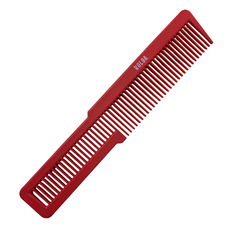 Peine Rolda Cutting Carbon Fiber Comb 8&quot;- Rojo