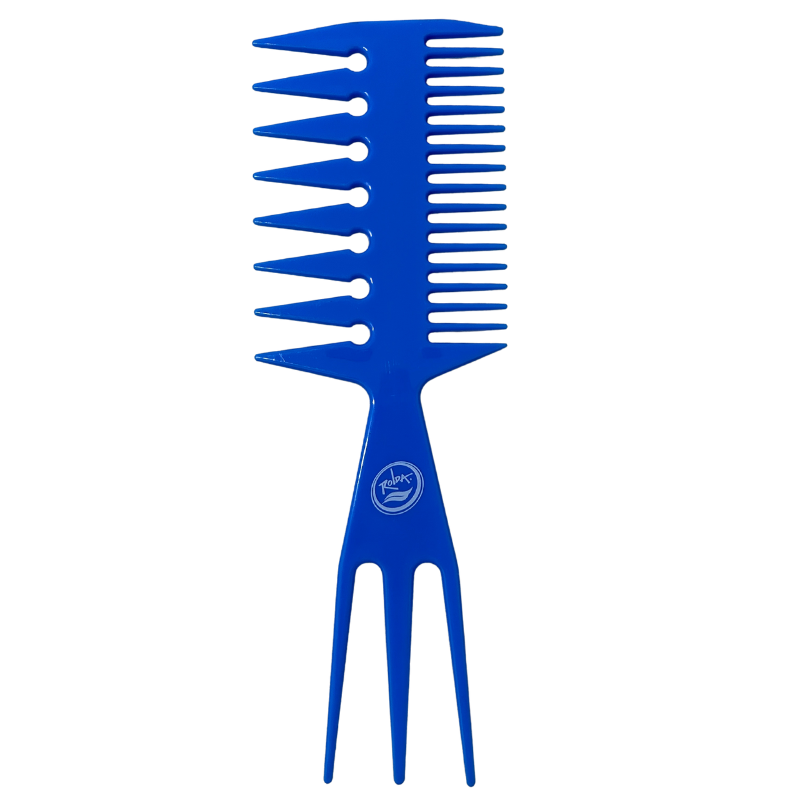 Rolda Multi-Style Barber Fish Comb - Azul