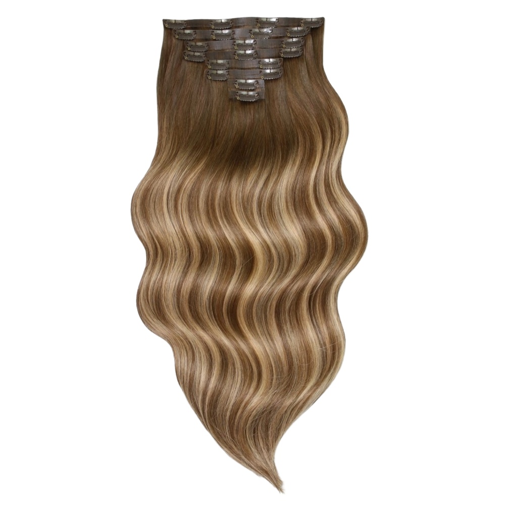 Extension Brondie - 22&quot; de Clip (Cabello Virgen, Real)