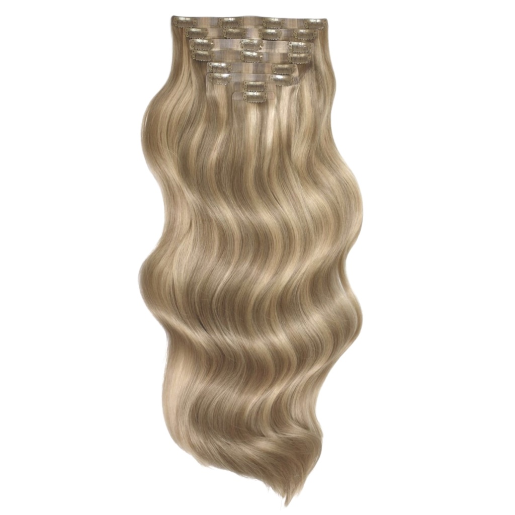 Extension Capuccino - 22&quot; de Clip (Cabello Virgen, Real) (copia)