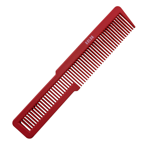 [CFC-75339RE] Peine Rolda Cutting Carbon Fiber Comb 8&quot;- Rojo