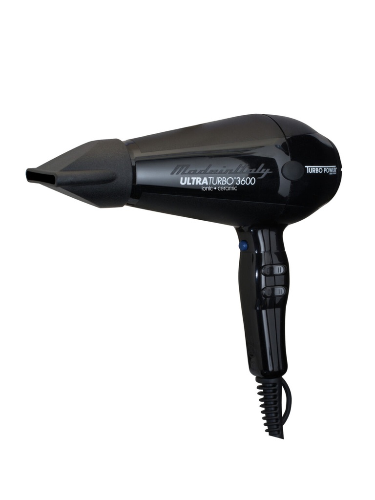 Secadora Ultra Turbo Negra 3600 Turbo Power