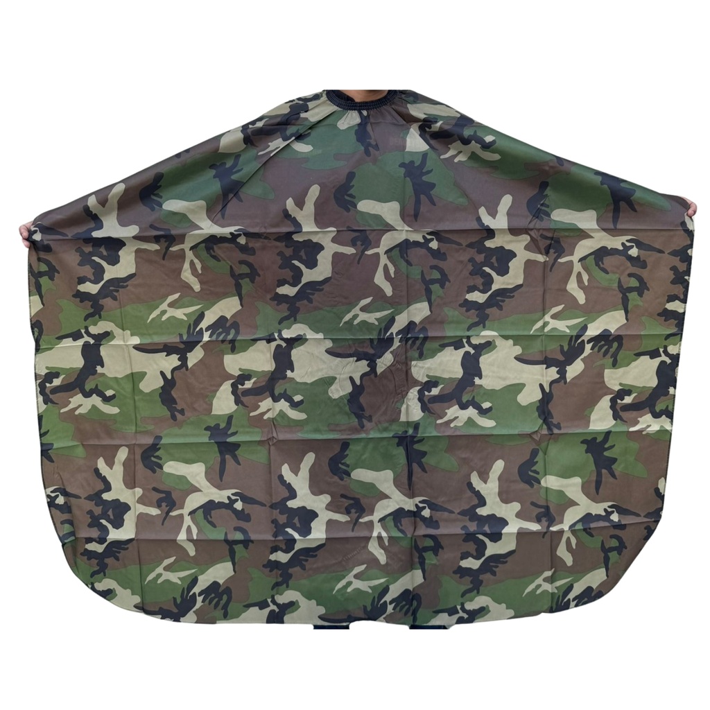 Capa De Barbería Estampada Militar