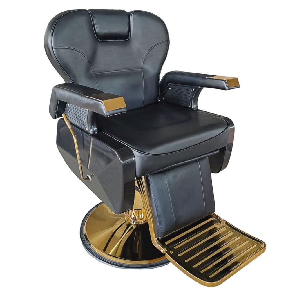 Silla Togo Hidráulica Reclinable Negra/Dorada Beauty Furniture