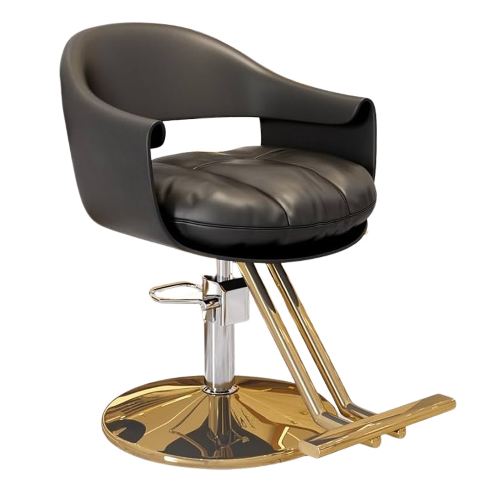 Silla Paris Negra/Dorada Beauty Furniture