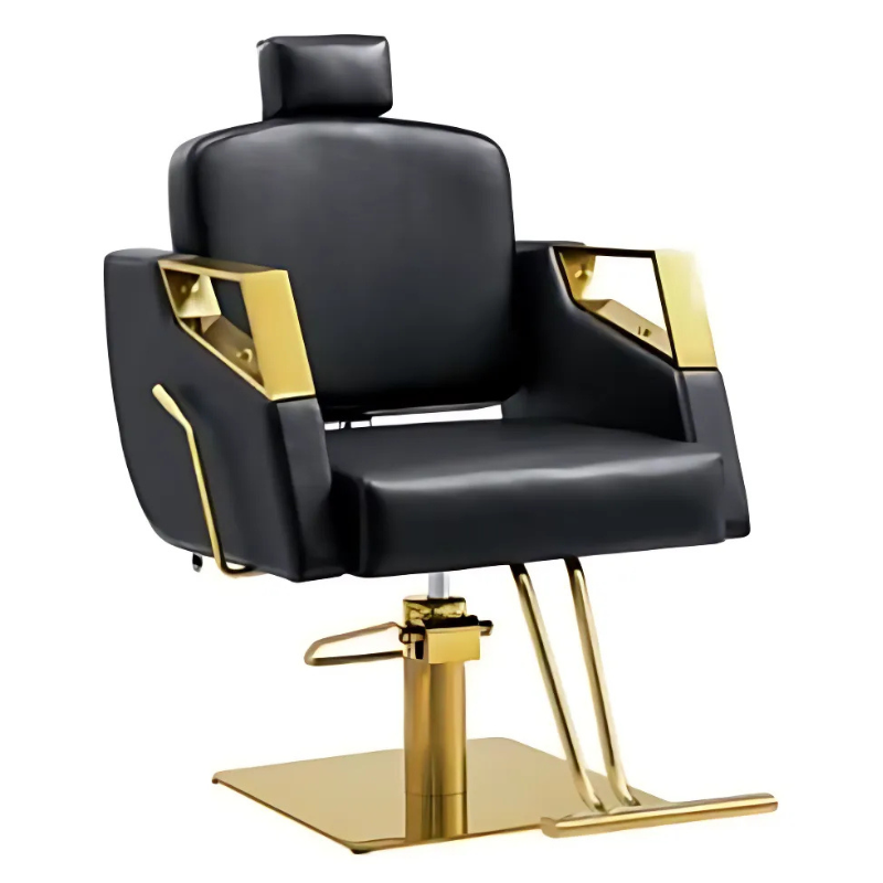 Silla Cambridge Hidráulica Negra/Dorada Beauty Furniture