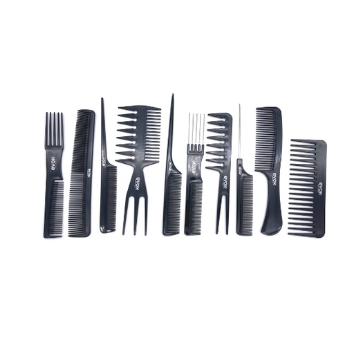 [PB10PN] Set De Peines Evok 10 Pcs Negro Pb10pn