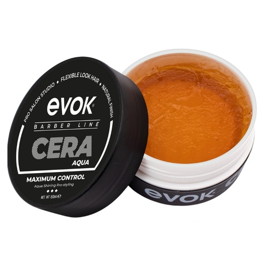 [HW-R-BLACK] Cera Aqua para Cabello Maximum Control Negro Evok