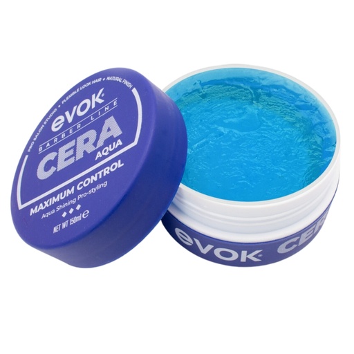 [HW-R-BLUE] Cera Aqua para Cabello Maximum Control Azul Evok