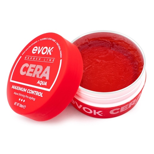 [HW-R-RED] Cera Aqua para Cabello Maximum Control Rojo Evok