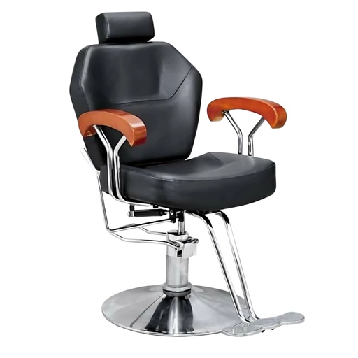 [B-1189] Silla Kingston Hidráulica Reclinable Negra/Café Beauty Furniture
