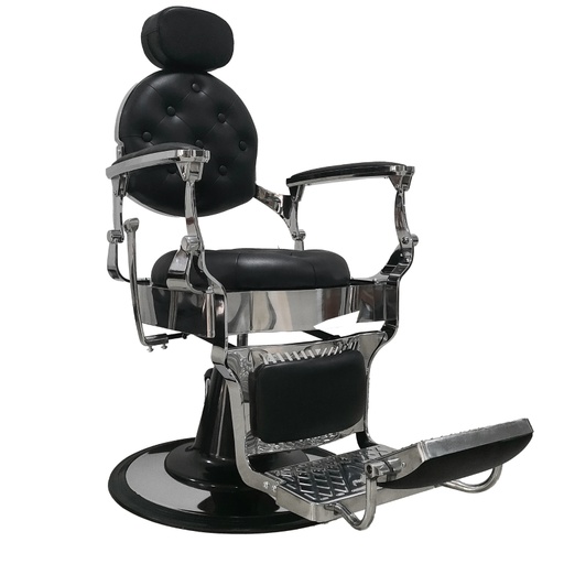 [P-9327B] Sillon de Barbero Vintage Plateado P-9327B Beauty Furniture
