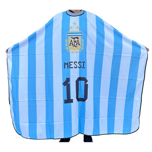 [717360] Capa De Barbería Estampada de Messi