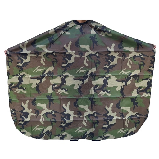 [717134] Capa De Barbería Estampada Militar