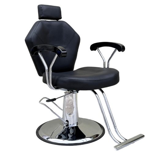 [A8073] Silla Kingston Hidráulica Reclinable Negra Beauty Furniture