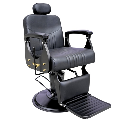 [A8372] Silla Qatar Hidráulica Reclinable Negra Beauty Furniture