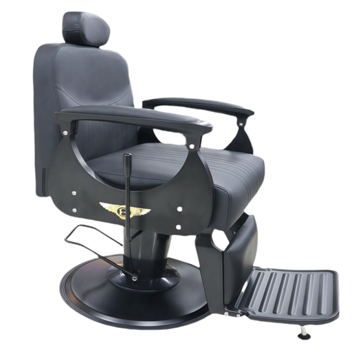 [A8372] Silla Qatar Hidráulica Reclinable Negra Beauty Furniture