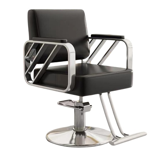 [ZY-002] Silla Sidney Reclinable Negra/Plateada Beauty Furniture