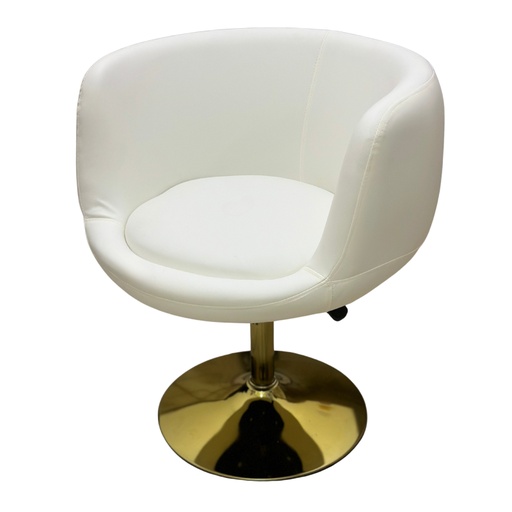 [ZY-005] Silla Coquette Blanca/Dorada Beauty Furniture