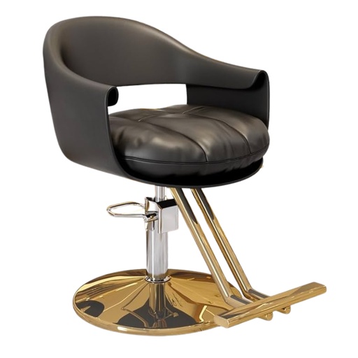 [ZY-003] Silla Paris Negra/Dorada Beauty Furniture